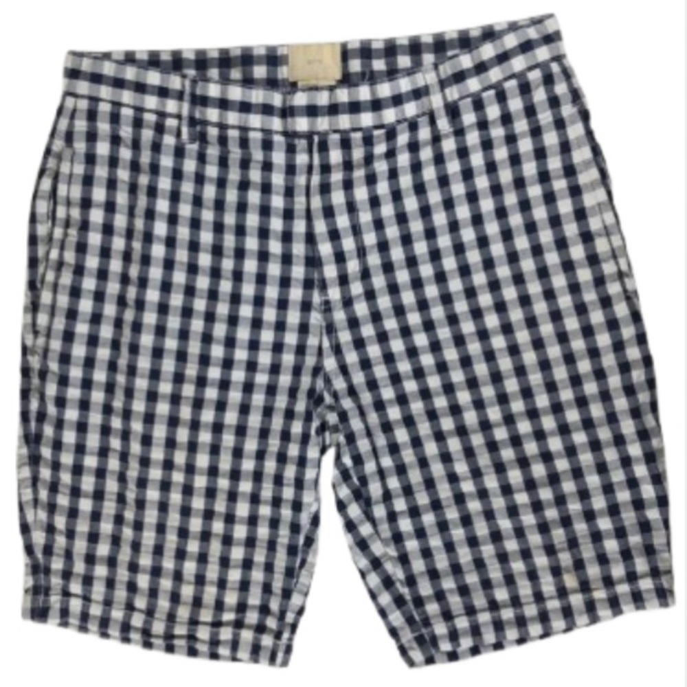 Boden Shorts Boys Size 15 Gingham Plaid Print Preppy Style Summer Cotton Check